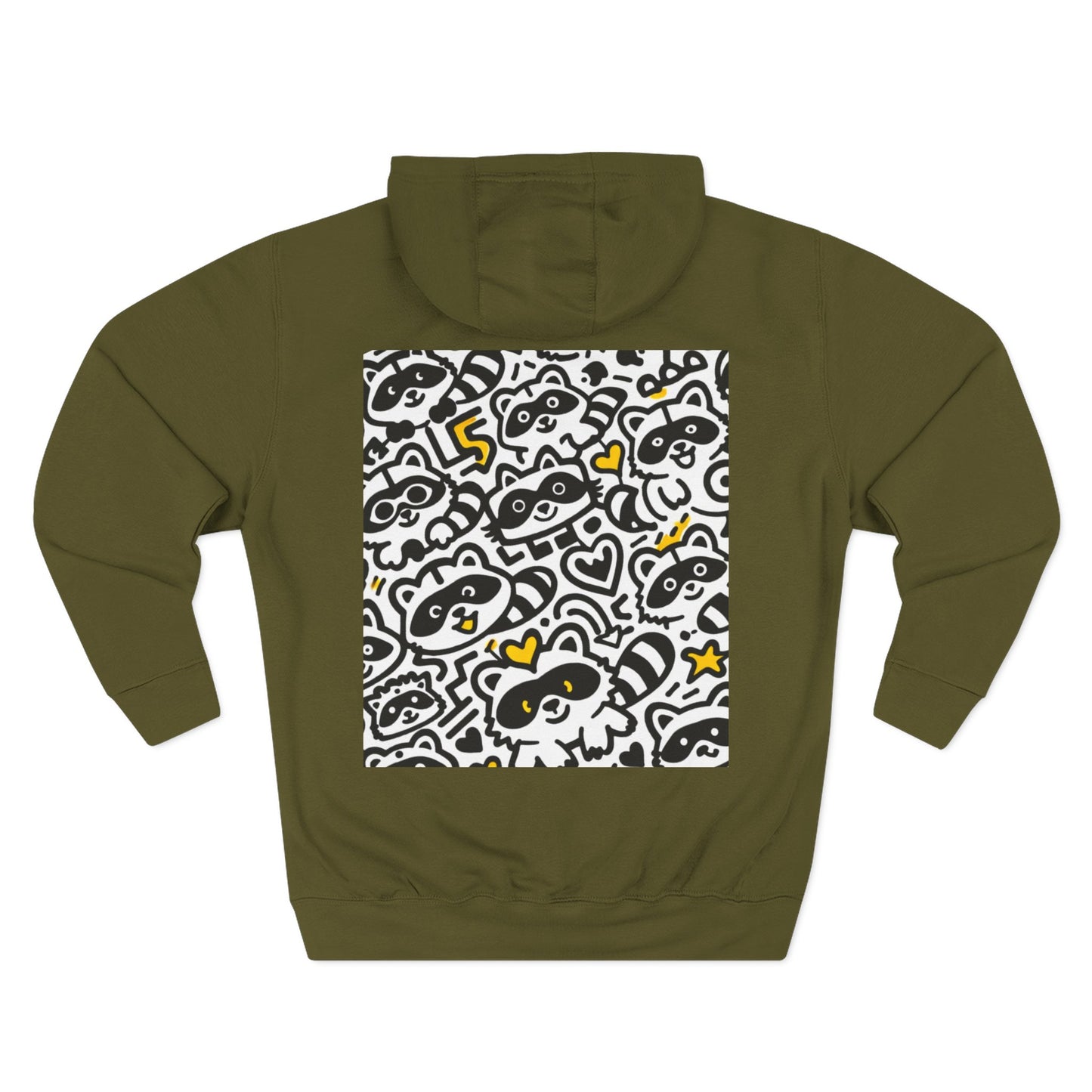 Three-Panel Fleece Hoodie