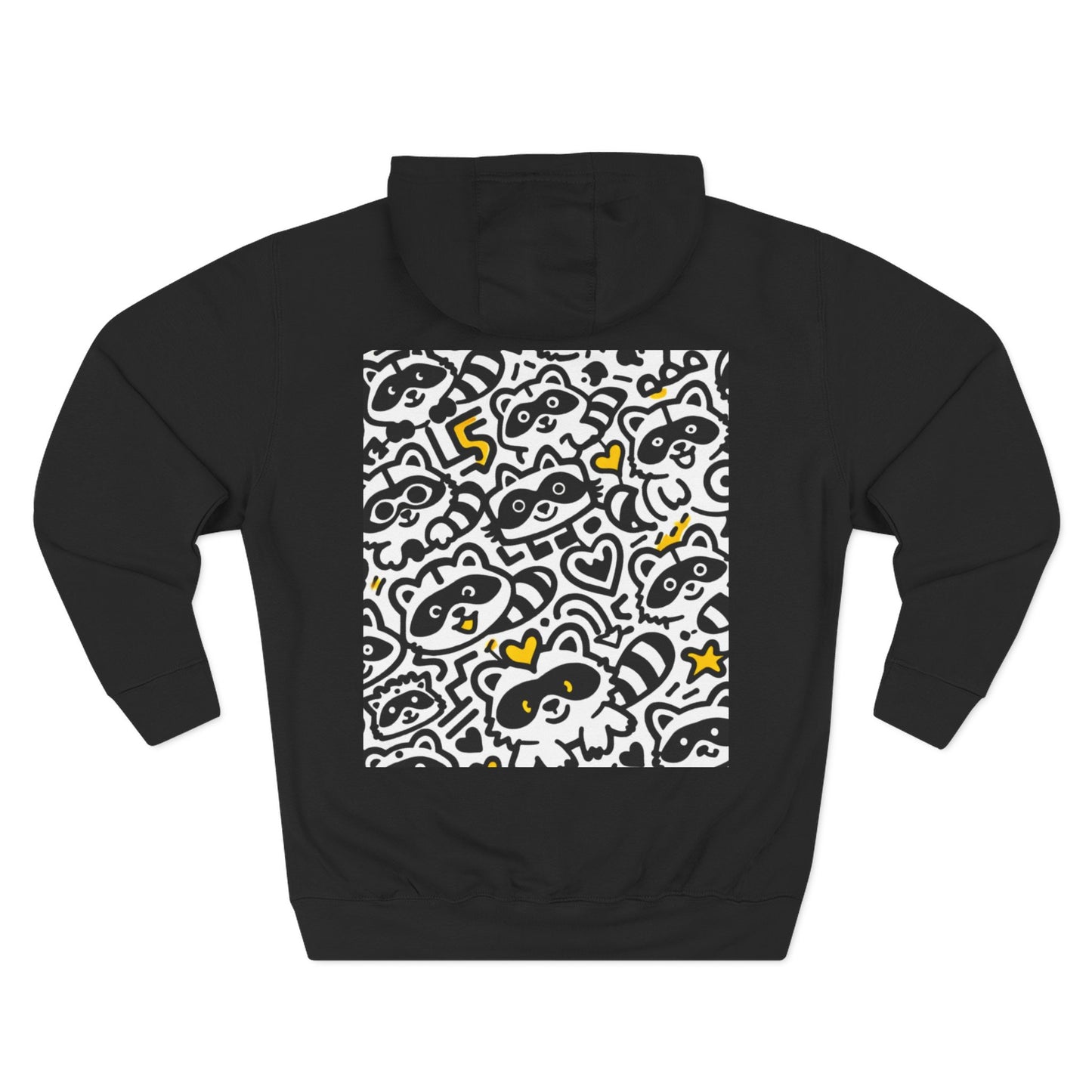 Three-Panel Fleece Hoodie