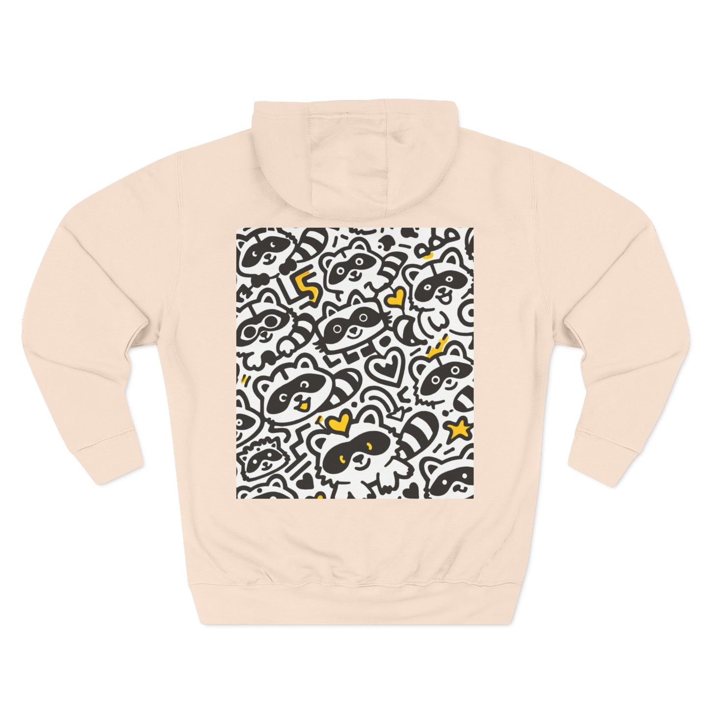 Three-Panel Fleece Hoodie