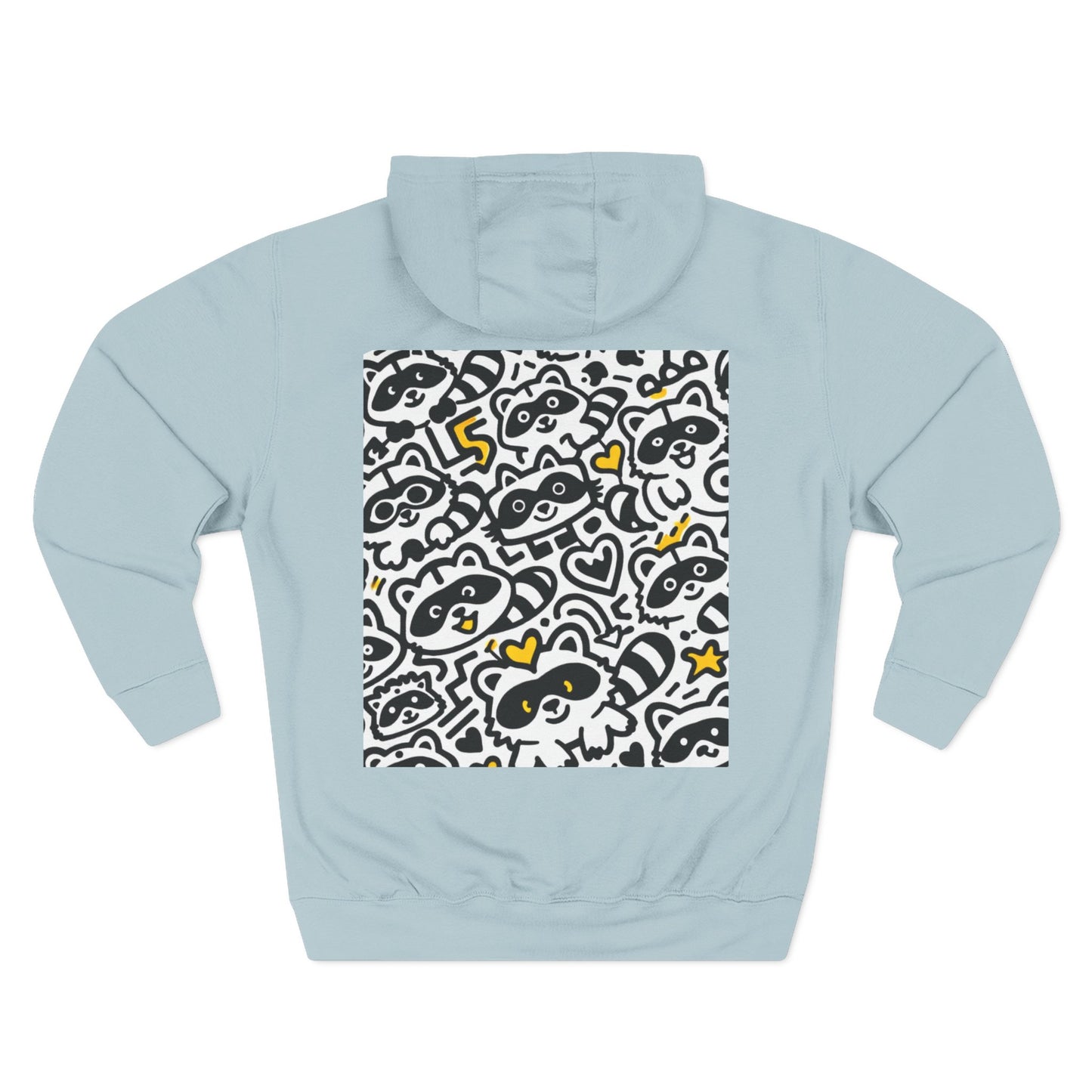 Three-Panel Fleece Hoodie