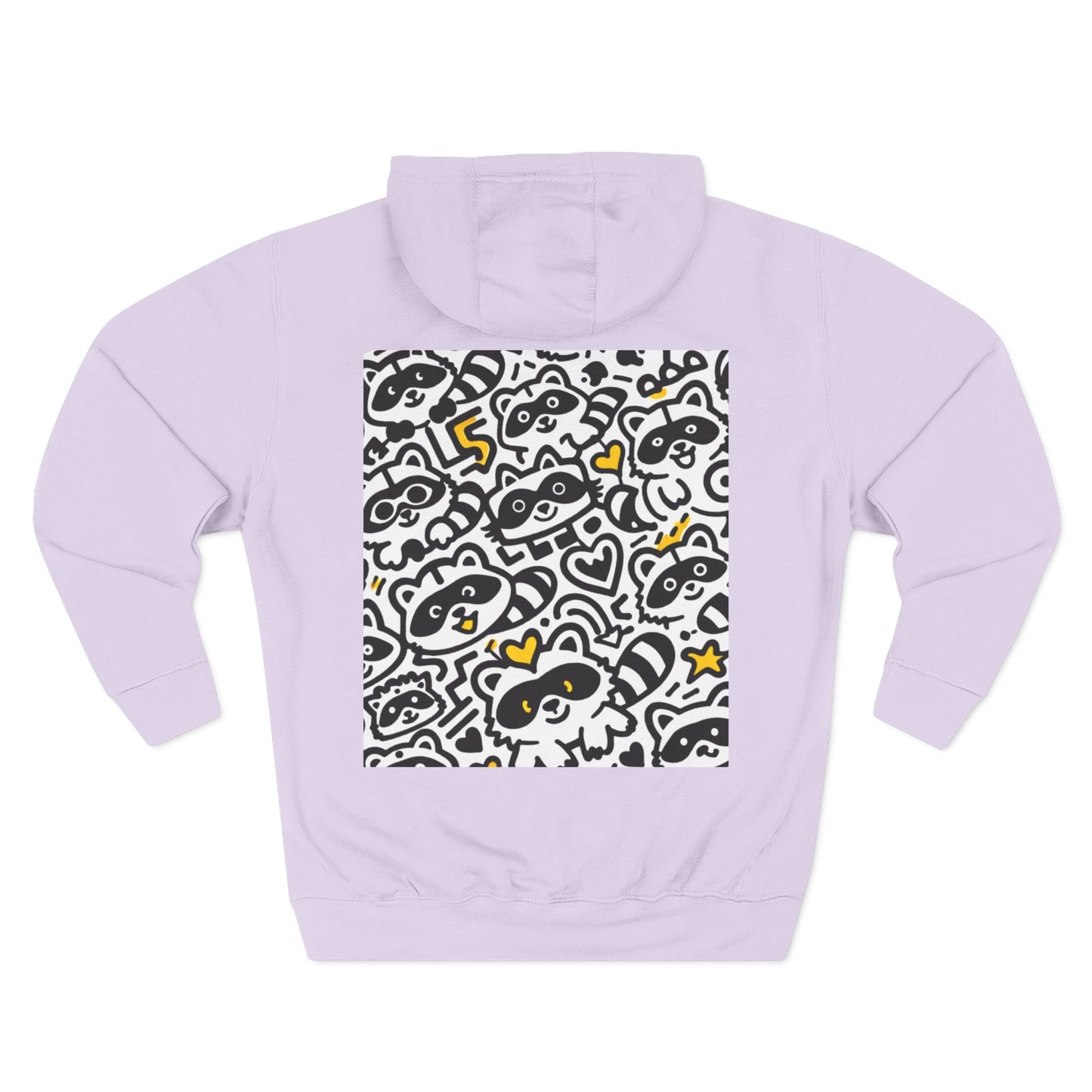 Three-Panel Fleece Hoodie